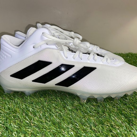Men\'s Adidas FX1307 Freak Mid Football Cleats Shoes White Black Size NEW main image 4
